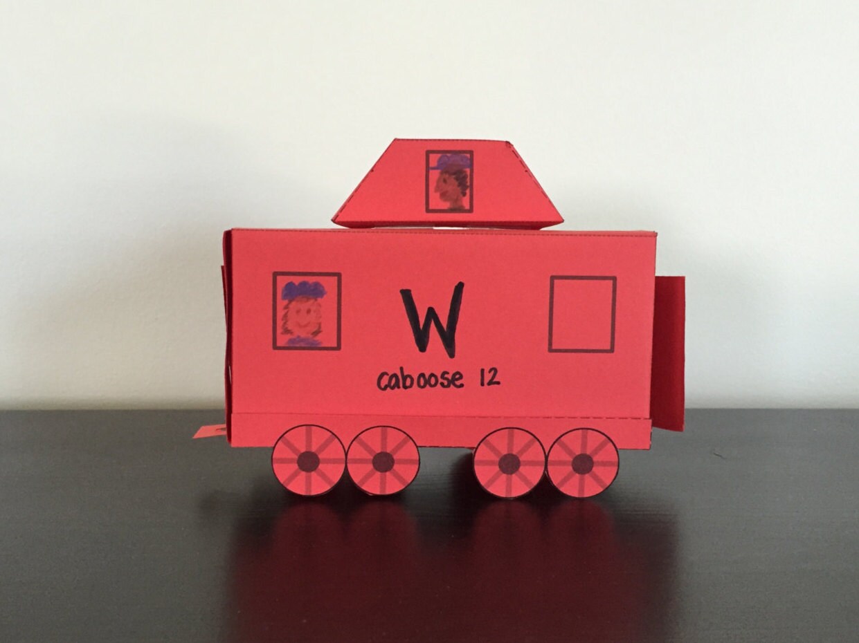 3D Paper Train: Instant Download Template | Etsy