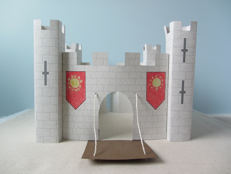 3D Paper Castle &amp; Keep Bundle: Instant Download Template | Etsy