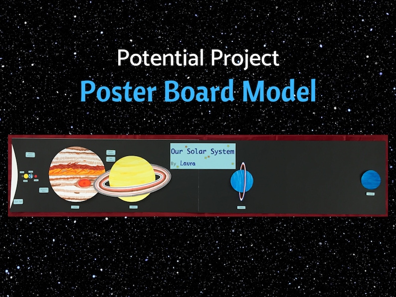 To-scale Paper Planets Printable - Etsy