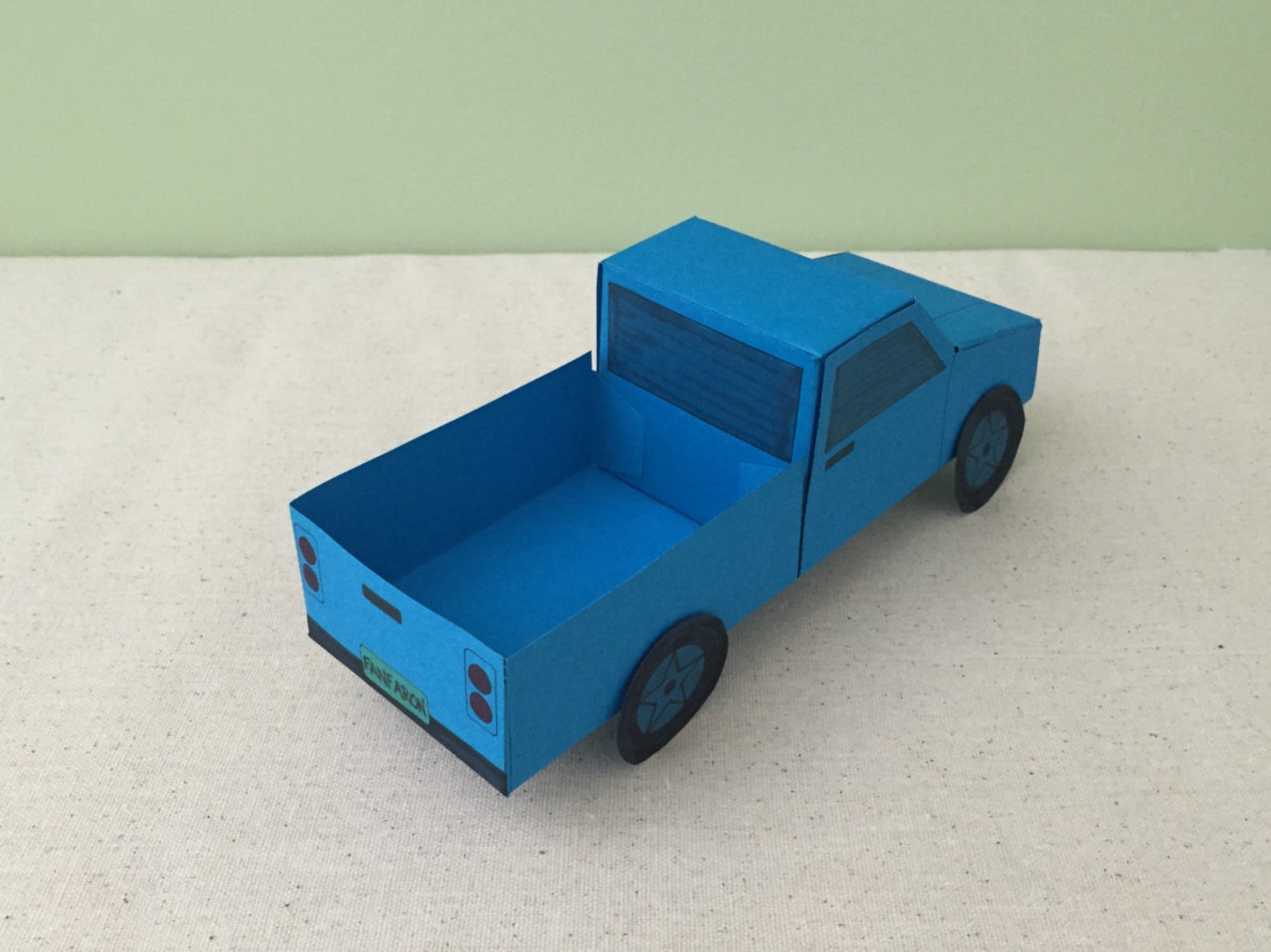 3D Paper Truck Craft: Instant Download Template | Etsy