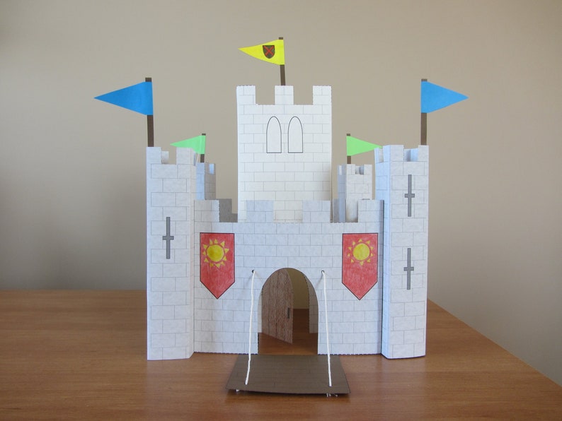 Castle & Keep Bundle: Printable Papercraft image 1