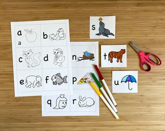 Color-Your-Own Lowercase Letter Flashcards