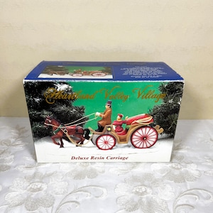 Vintage Heartland Valley Village Deluxe Victorian Carriage Accessory Horse Drawn Carriage In Box