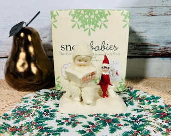 Dept 56 Snowbabies Elf on the Shelf Listens to a Story 2015 Boxed Figurine