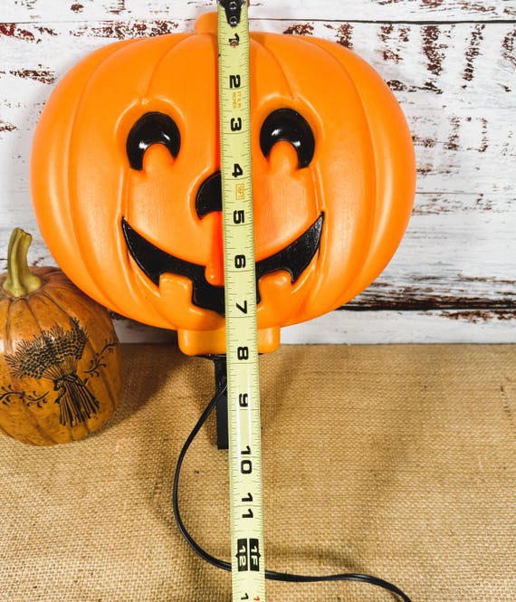 Vintage Halloween-Deko: 2 Kürbis-Figuren Mit LED-Lichtern – Skelett & Hexe