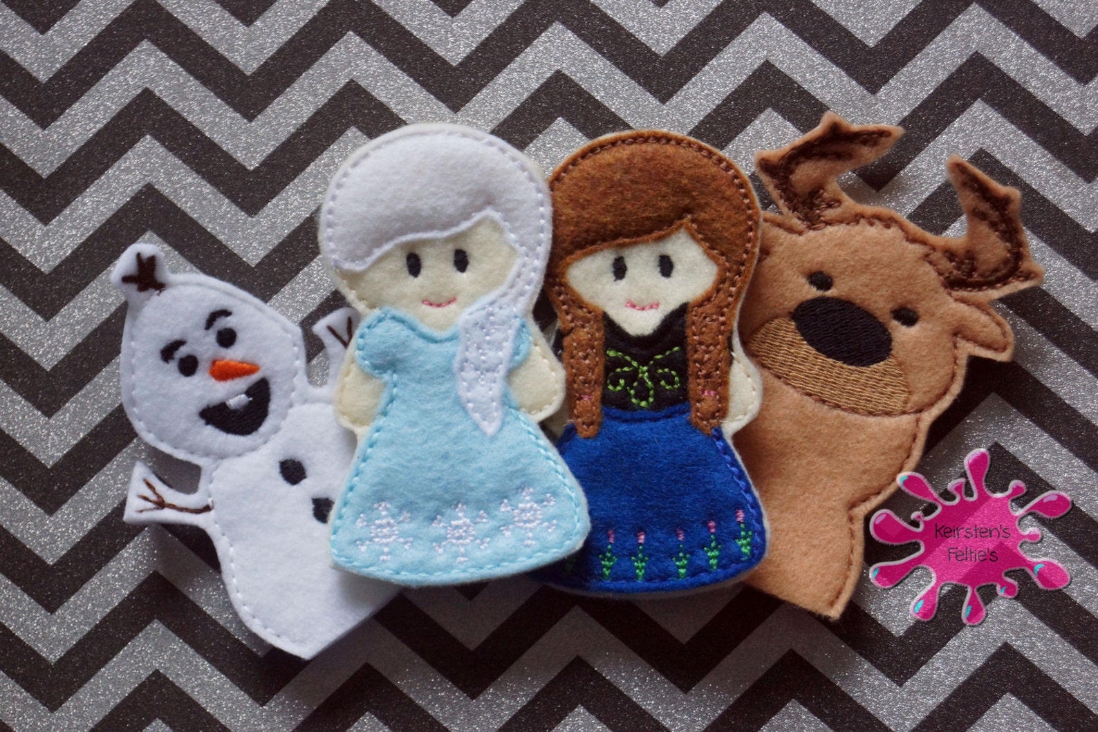 Frozen Puppets Embroidered Felt Puppets / Finger Puppets / Etsy Canada