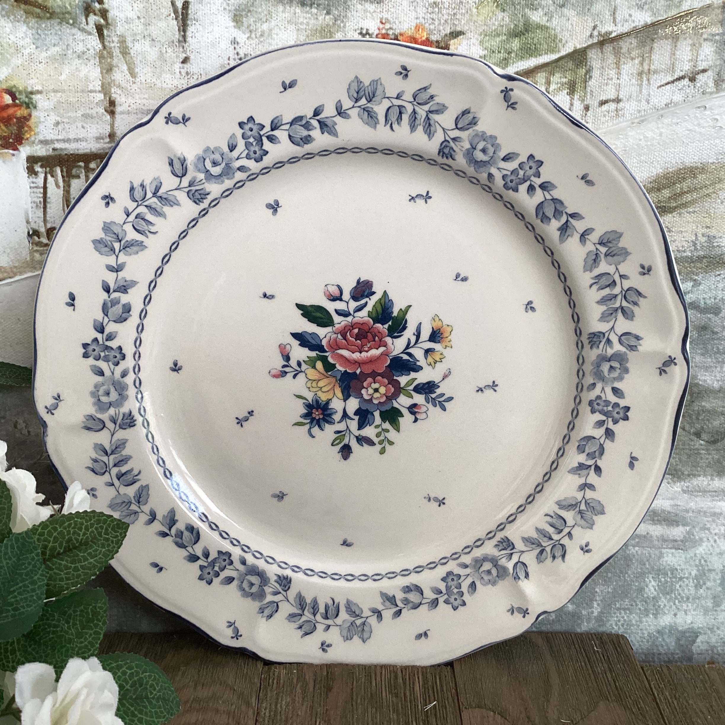 Vintage Nikko Tablemates Dinner Plate Homestead Collection Flower