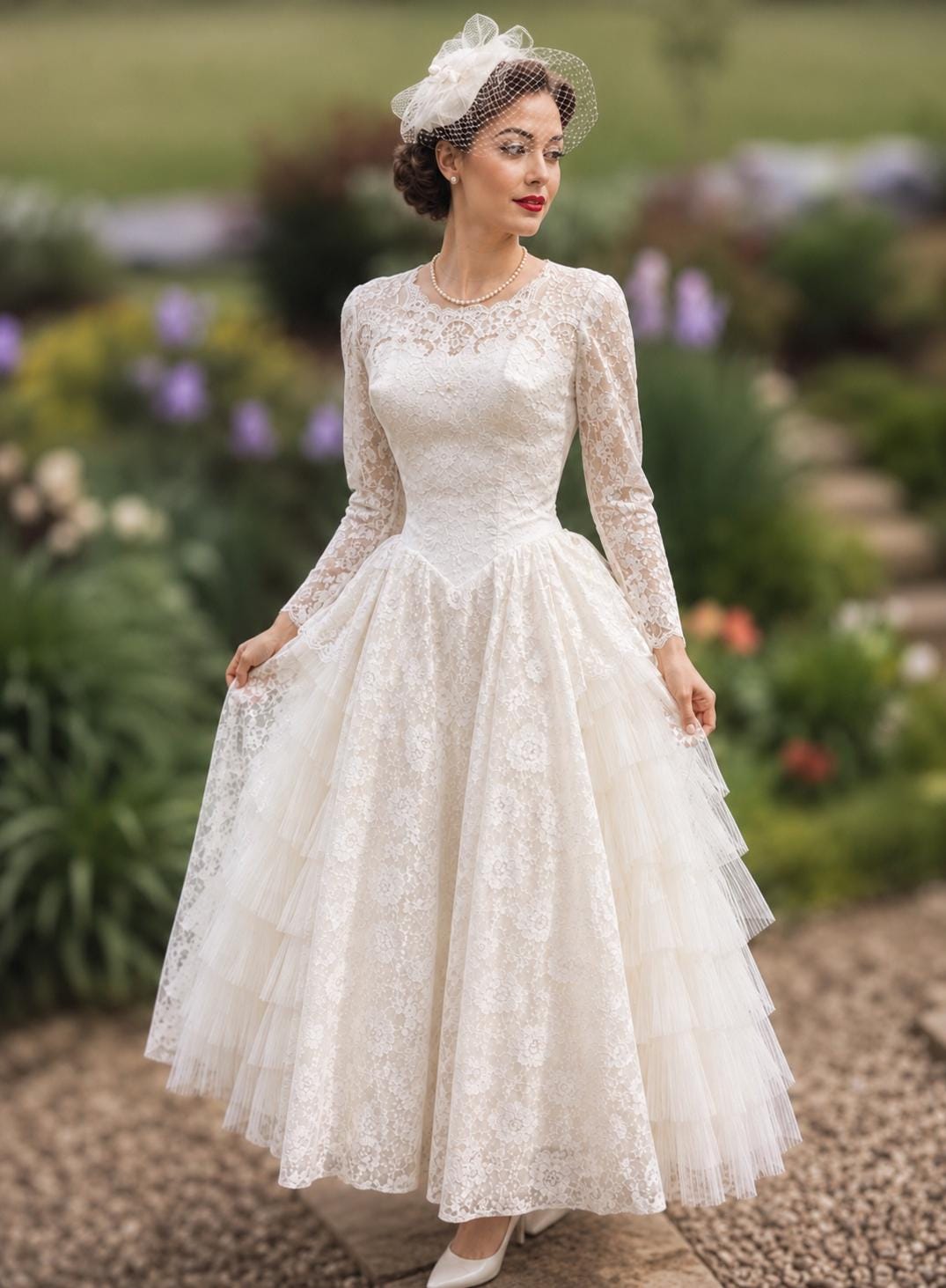 Vintage Lace Wedding Gown