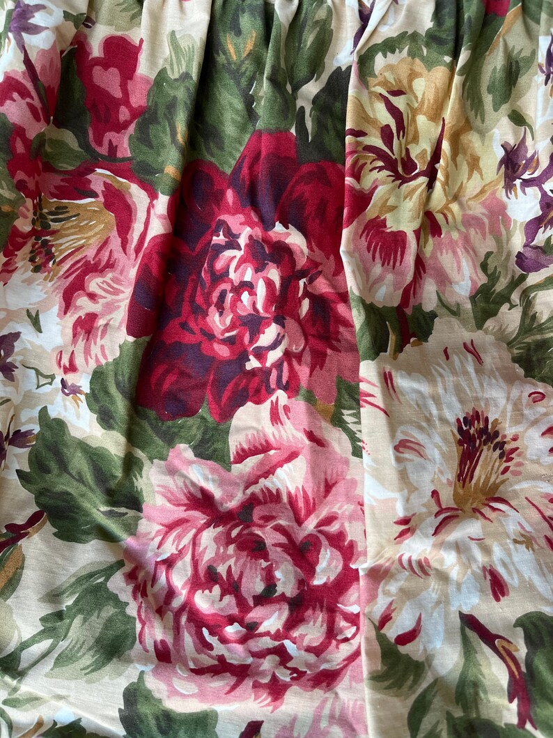 Vintage Ralph Lauren CONSTANCE Twin Dust Ruffle Rose Bed Skirt Etsy
