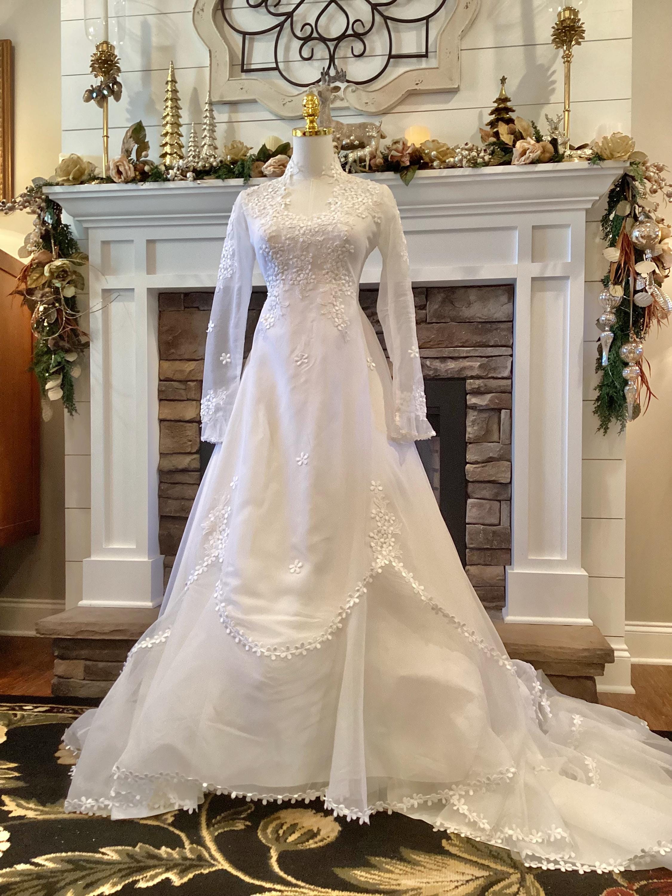 Modest Empire Waist Long Dresses