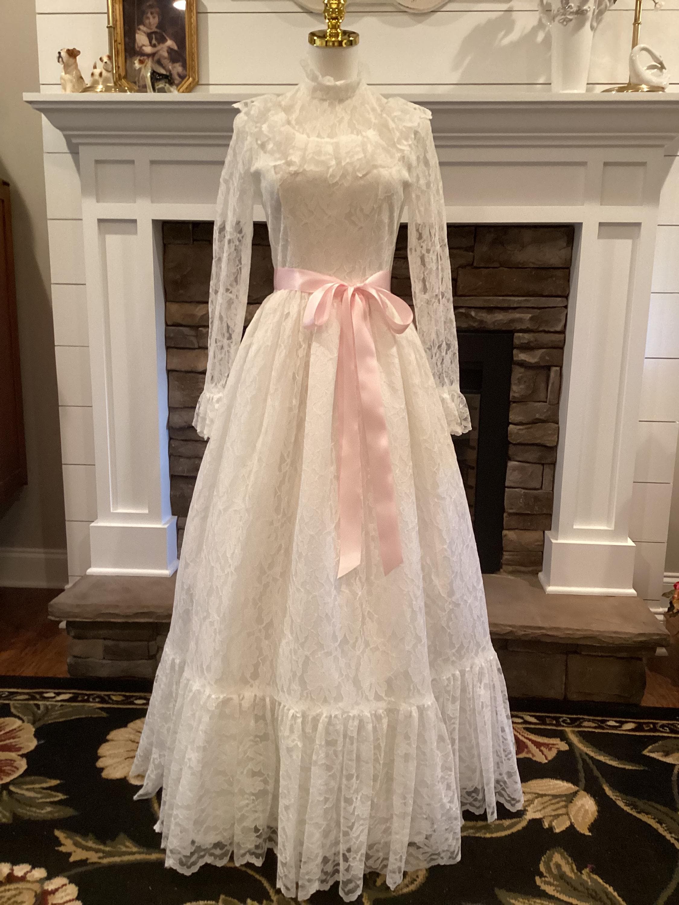 Victorian Prairie Lace Dress