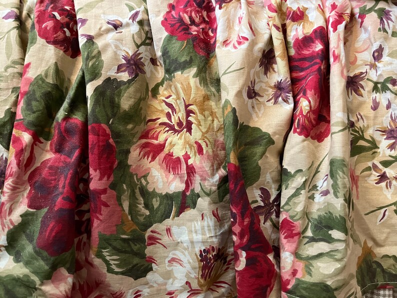 Vintage Ralph Lauren CONSTANCE Twin Dust Ruffle Rose Bed Skirt Etsy