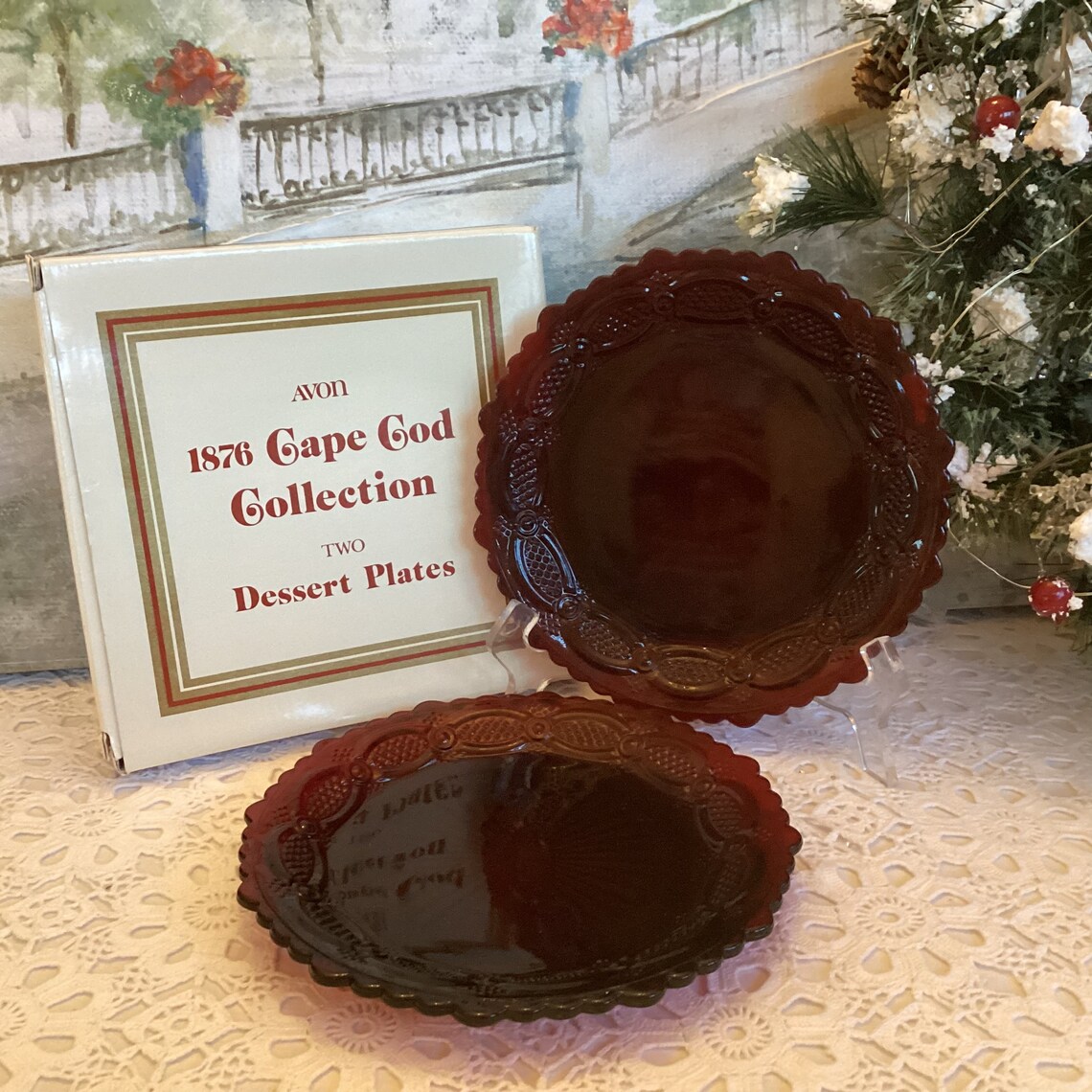 Vintage Avon 1876 Cape Cod Collection Set of 2 Dessert Plates - Etsy