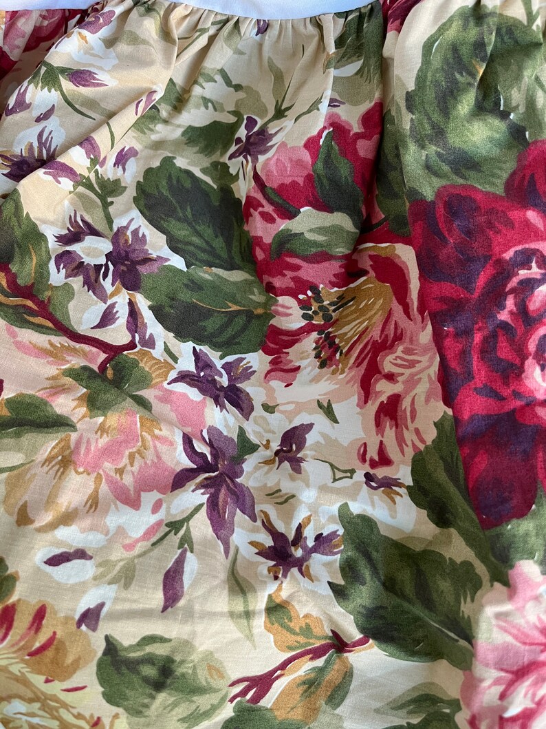 Vintage Ralph Lauren CONSTANCE Twin Dust Ruffle Rose Bed Skirt Etsy