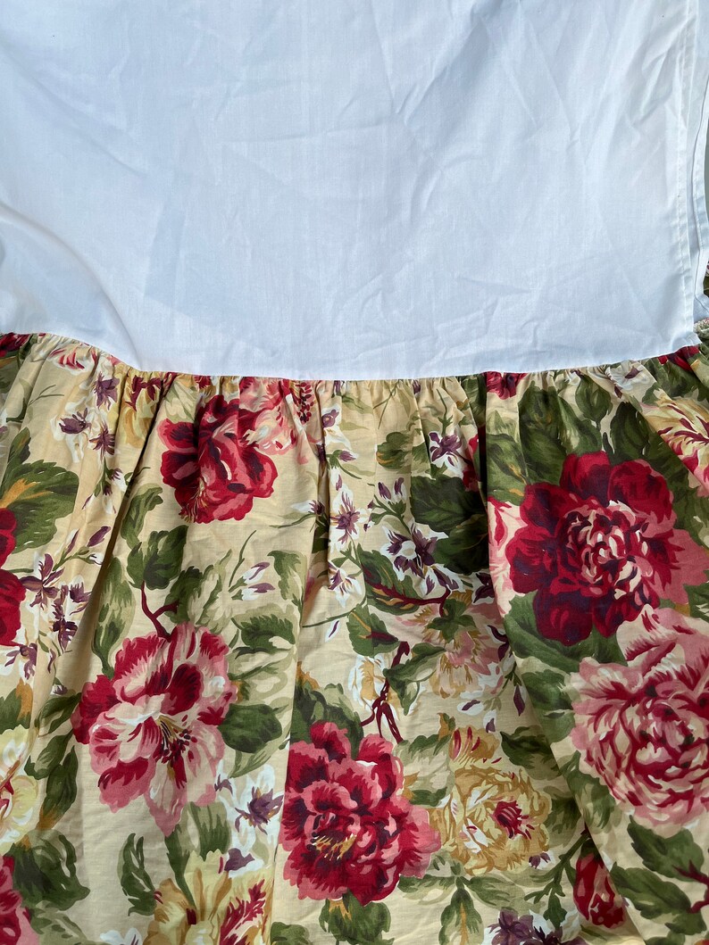 Vintage Ralph Lauren CONSTANCE Twin Dust Ruffle Rose Bed Skirt Etsy