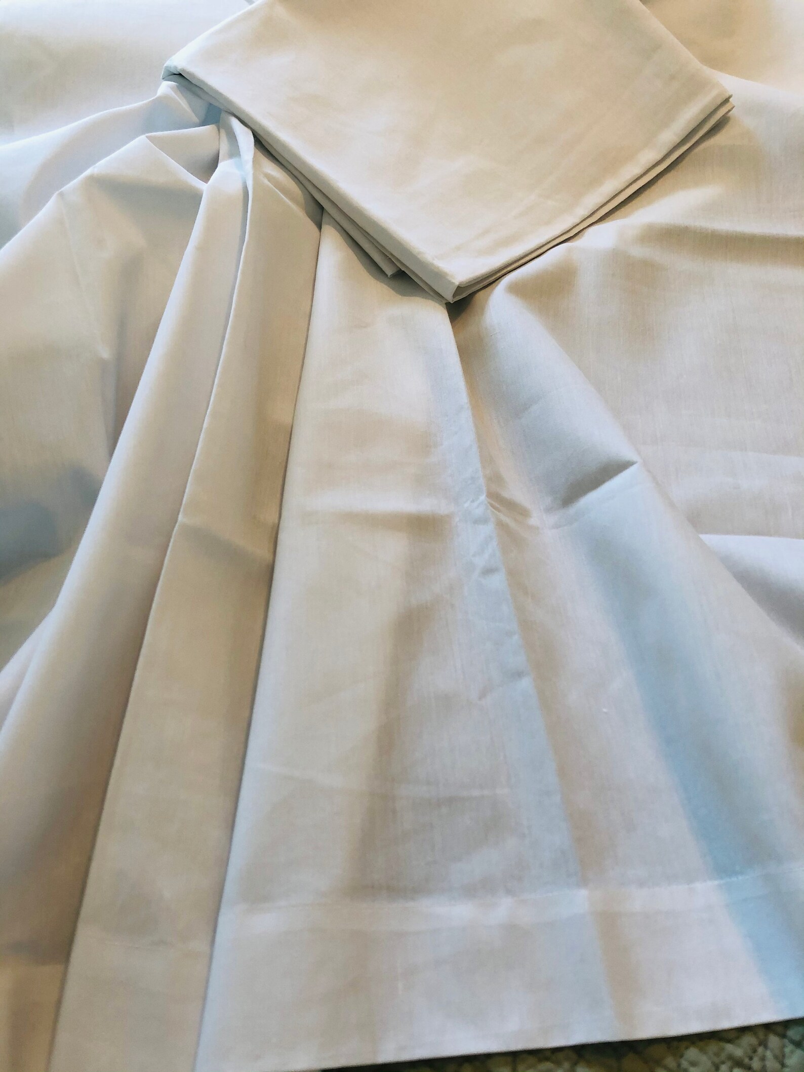 Vintage White Cotton Draw Sheets NOS White Cotton Fabric Cot Etsy