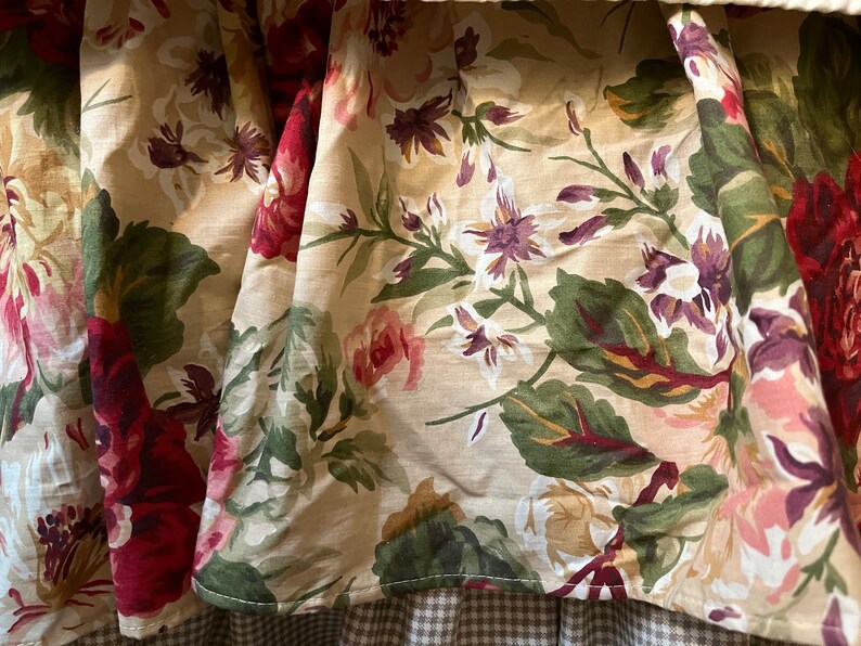 Vintage Ralph Lauren CONSTANCE Twin Dust Ruffle Rose Bed Skirt Etsy