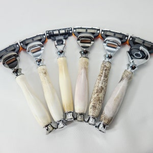 Deer Antler Razor - You Choose Razor Head