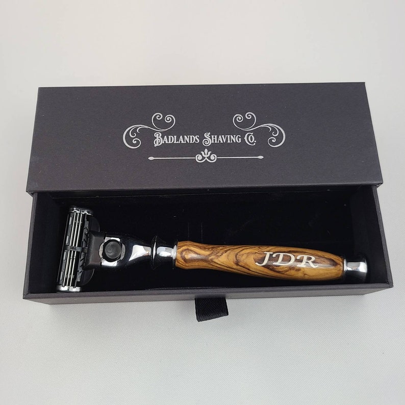 Mach 3 Razor Handcrafted in the USA Groomsmen Gifts Free Gift Box with Every Razor image 2