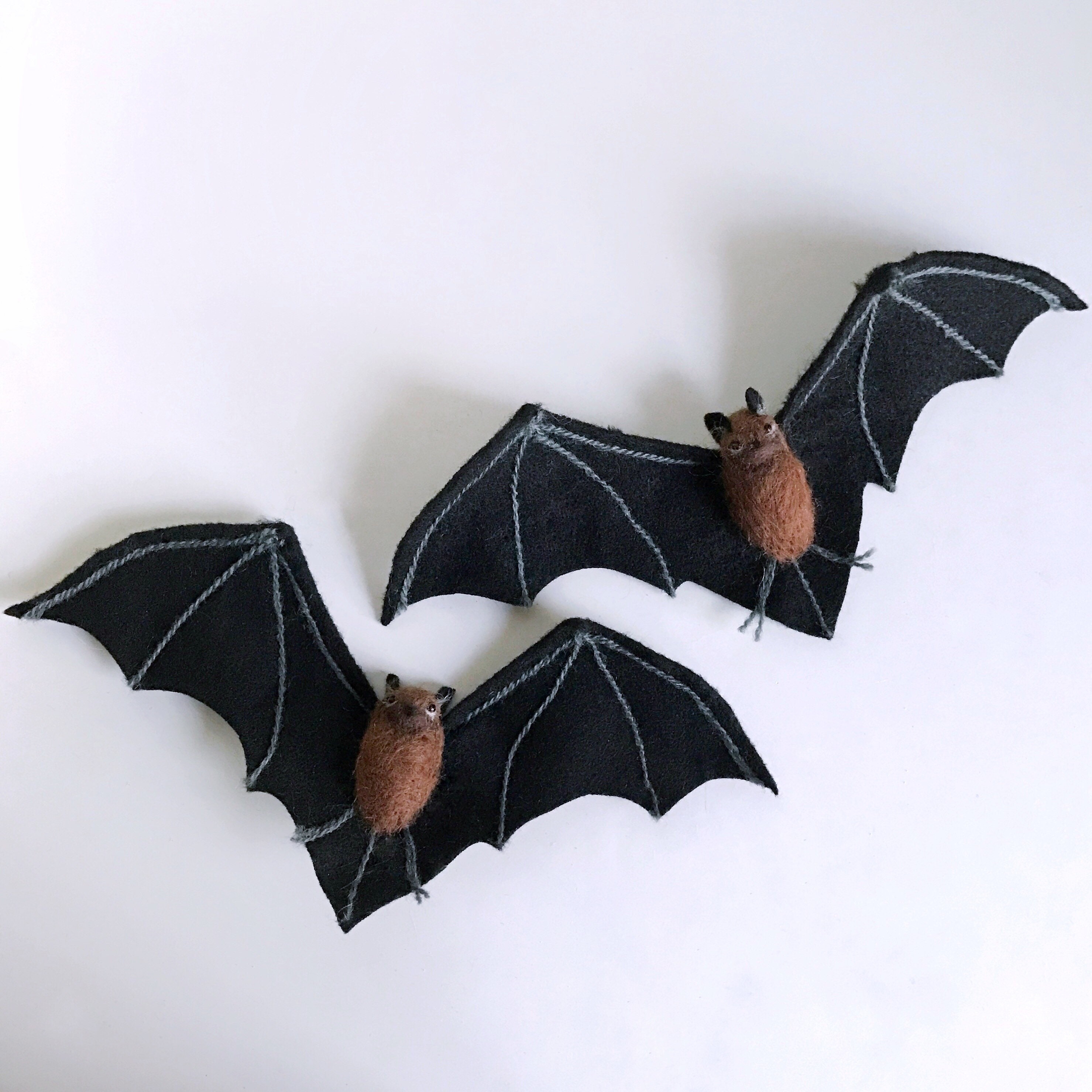 Felted Bat Faux Taxidermy Needle Felted Wool Etsy