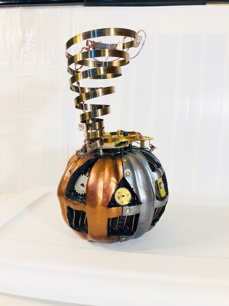 Steampunk Clockwork Halloween Pumpkin