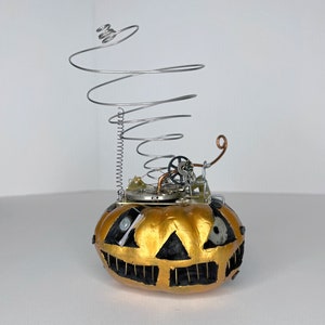 Medium Steampunk Halloween Pumpkin