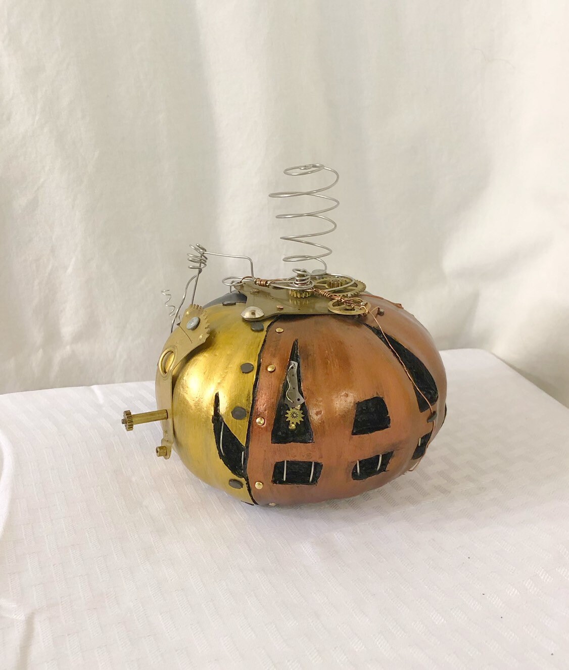 Steampunk Clockwork Halloween Pumpkin