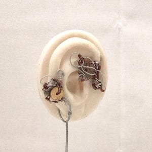 Copper Cogs Steampunk Ear Wrap - Right Ear
