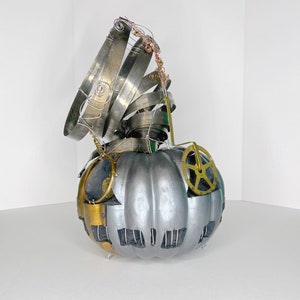 Large Steampunk Halloween Pumpkin