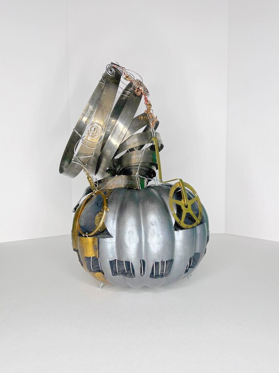 Large Steampunk Halloween Pumpkin