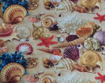 Dames lasmuts met zeeschelpprint, buitenhoed, aangepaste lasmuts, stoffen lasmuts, lasmuts, lasmuts, lasmuts, lasmuts, katoen