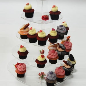 7 Tier Heart Cupcake Stand Display Tower and Dessert Tower - Etsy