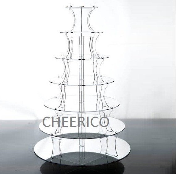 3 Tier Maypole Mirrored Effect Cupcake Stand Cupcake Tower