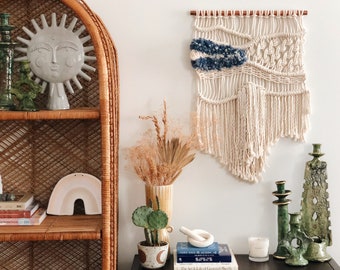 Indigo Macrame Wall Hanging