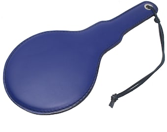 Blue Booty Breaker Large Leather Paddle