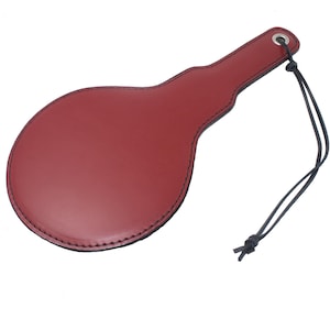 Red Booty Breaker Large Leather Paddle
