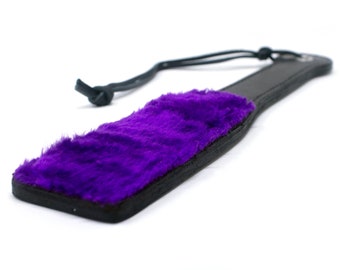 Fur Lined  12" Paddle: Purple