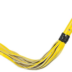 Bondage Yellow Leather 20&quot; Strap Whip