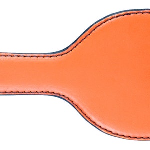 Orange Leather Pocket Paddle