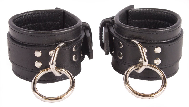 Hand Cufflets Wrist Cuffs Black Leather Handcuffs (LB313BK) - Etsy