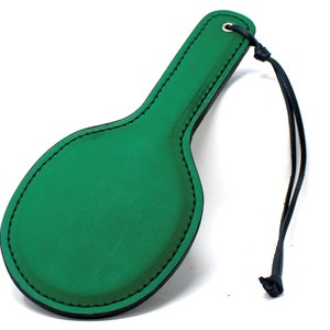 Green Leather Pocket Paddle