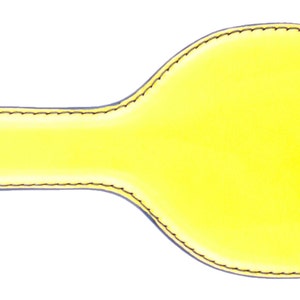 Yellow Leather Pocket Paddle