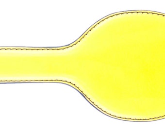 Yellow Leather Pocket Paddle