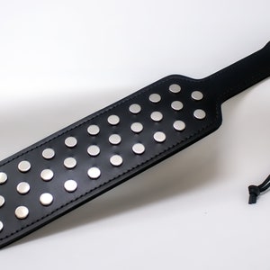 Black Spiked Nails BDSM Spanking Paddle –