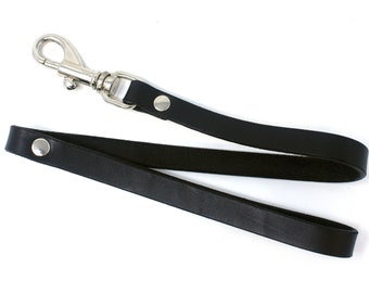 Leather Leash Black 24", 36", 48", 60" or 72"