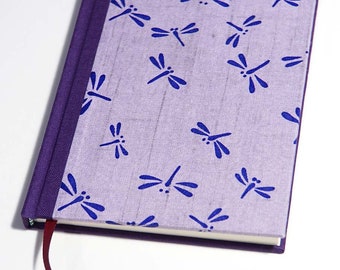 Handmade Book with Japanese Dragonfly Design "Purple Tombo Vintage" (limited!)