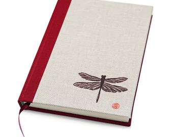 Handmade Book Dragonfly Design "Tombo"