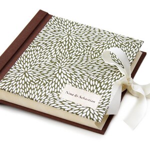 Personalised Photo Album with Classic Japanese Olive Rice Grain Design Rice Grain Olive image 2