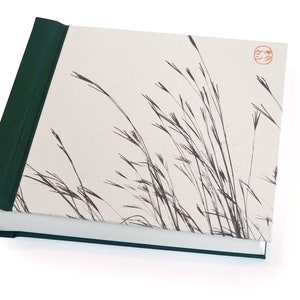 Unique Handmade Photo Album with Japanese Bluegrass Print