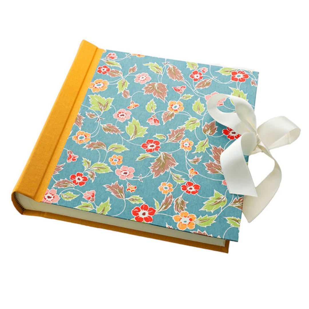 Engagement Photo Book with Floral Theme